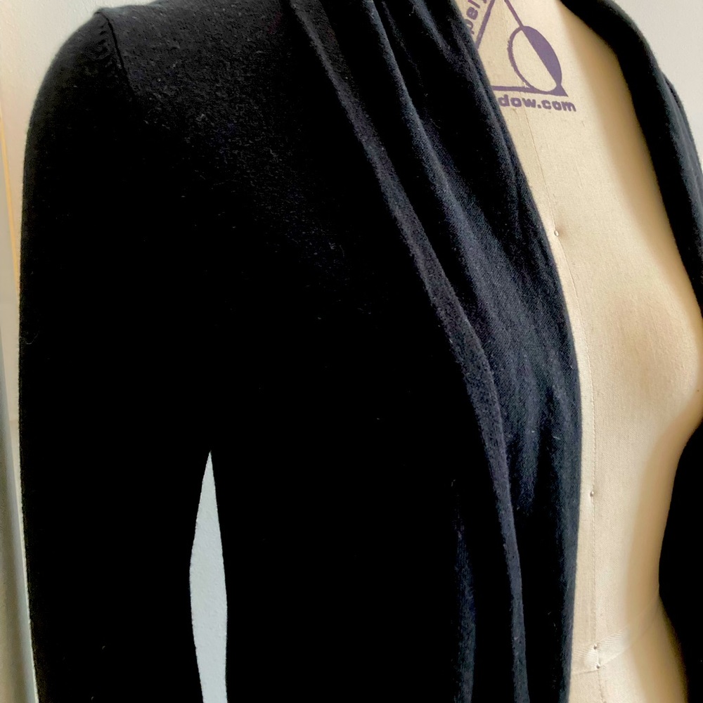Leith shawl collar cardigan, long sleeve XS cotton sweater